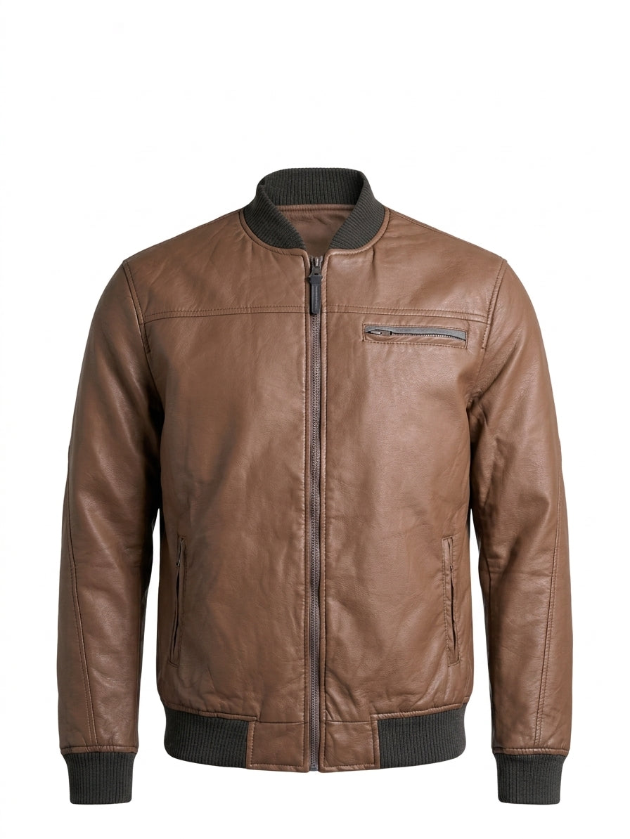Chaqueta cuero hombre